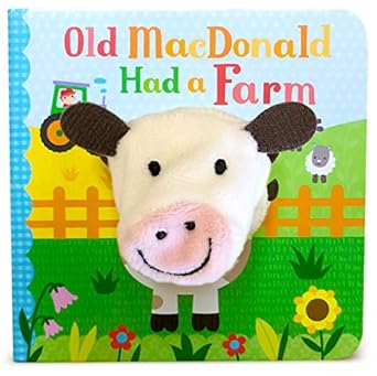 old macdonald had a farm finger puppet board book nursery rhyme ages 1 4 1st edition cottage door press