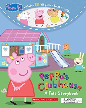 peppas clubhouse a felt storybook 1st edition zackery cuevas ,eone 1338819240, 978-1338819243