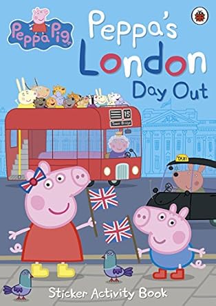 peppa pig peppas london day out sticker activity book 1st edition peppa pig 0241299497, 978-0241299494