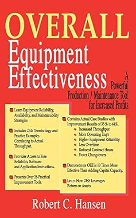 overall equipment effectiveness 1st edition robert c hansen bsee ph d 0831132264, 978-0831132262