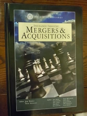 insurance industry mergers and acquisitions 1st edition jim toole 0975933701, 978-0975933701