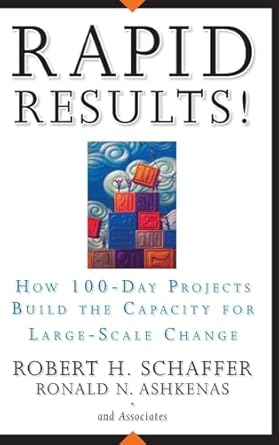 rapid results how 100 day projects build the capacity for large scale change 1st edition robert h schaffer