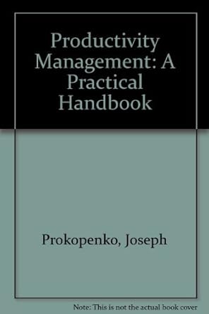 productivity management a practical handbook 1st edition joseph prokopenko 9221059014, 978-9221059011