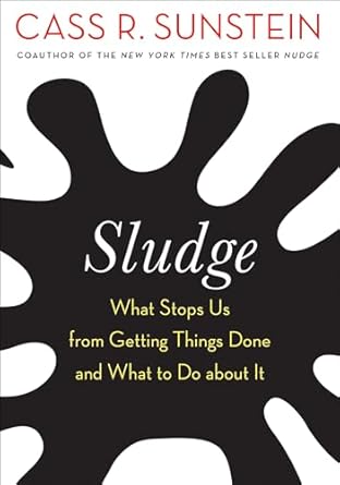 sludge what stops us from getting things done and what to do about it 1st edition cass r sunstein 026254508x,