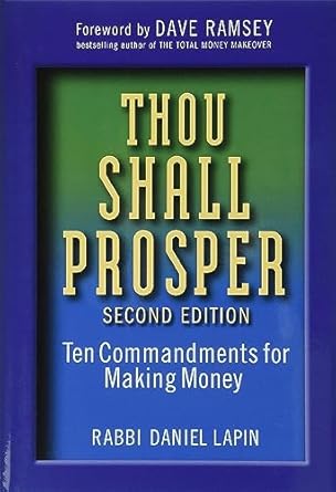 thou shall prosper ten commandments for making money 1st edition rabbi daniel lapin 0470485884, 978-0470485880