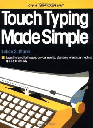 touch typing made simple 1st edition lillian s marks 0385194269, 978-0385194266