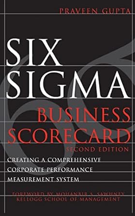 six sigma business scorecard 1st edition gupta 0071479430, 978-0071479431