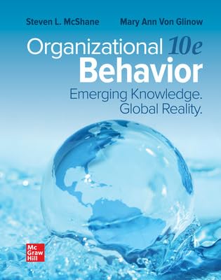 loose leaf for organizational behavior emerging knowledge global reality 1st edition steven mcshane ,mary ann