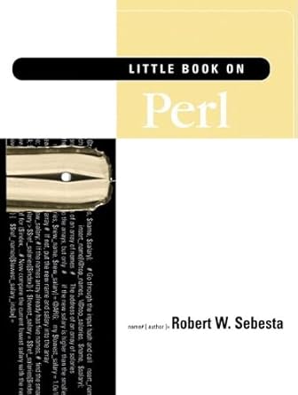 a little book on perl 1st edition robert w sebesta 0139279555, 978-0139279553