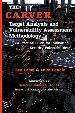 the carver target analysis and vulnerability assessment methodology a practical guide for evaluating security