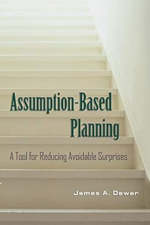 assumption based planning a tool for reducing avoidable surprises 1st edition james a dewar 0521001269,