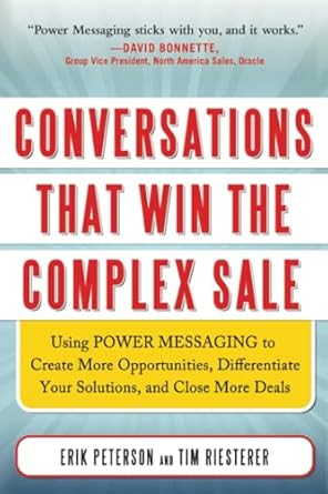 conversations that win the complex sale 1st edition peterson 1265784914, 978-1265784911