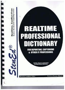 steneds realtime professional dictionary for stenotypists 1st edition beverly l ritter 093864372x,