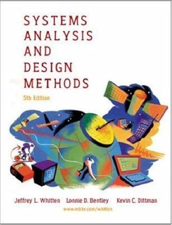 systems analysis and design methods with projects and cases cd 1st edition jeffrey l whitten ,lonnie d