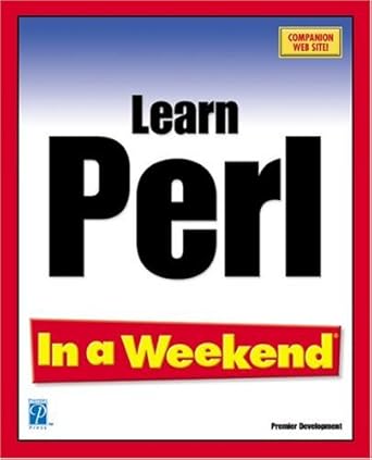 learn perl in a weekend 1st edition thomas nowers 1931841772, 978-1931841771