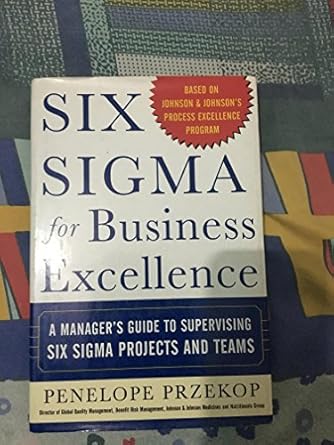 six sigma for business excellence 1st edition penelope przekop 0071448098, 978-0071448093
