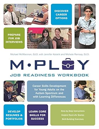 mploy a job readiness workbook career skills development for young adults on the autism spectrum and with