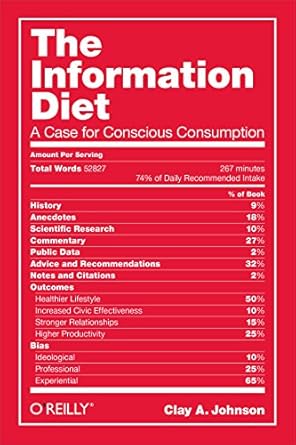 the information diet a case for conscious comsumption 1st edition clay a johnson 1491933399, 978-1491933398