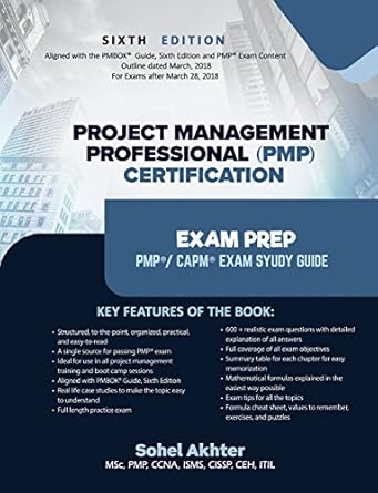 project management professional pmp certification exam prep 1st edition sohel akhter 1492310549,