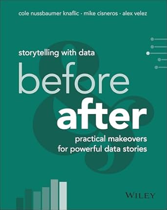 storytelling with data before and after practical makeovers for powerful data stories 1st edition cole