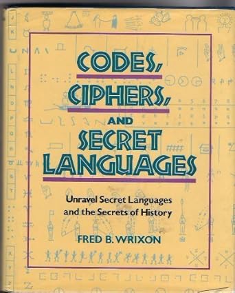 codes ciphers and secret languages 1st edition fred b wrixon 051765704x, 978-0517657041