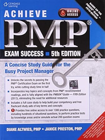achieve pmp exam success 1st edition j altwies,d , preston 8131521702, 978-8131521700