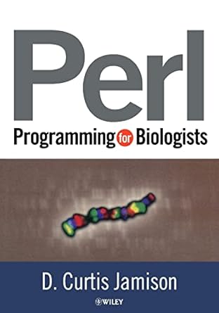perl programming for biologists 1st edition d curtis jamison 0471430595, 978-0471430599