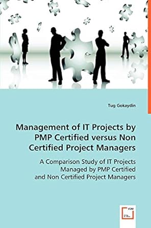 management of it projects by pmp certified versus non certified project managers 1st edition tug gokaydin
