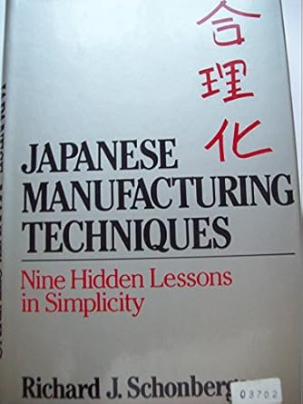 japanese manufacturing techniques nine hidden lessons in simplicity 1st edition richard j schonberger