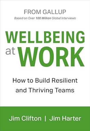 wellbeing at work how to build resilient and thriving teams 1st edition jim clifton ,jim harter 1595622411,