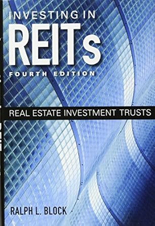 investing in reits real estate investment trusts 1st edition ralph l block 1118004450, 978-1118004456