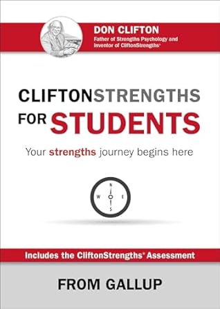 cliftonstrengths for students 1st edition gallup 1595621253, 978-1595621252
