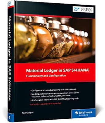 material ledger in sap s/4hana functionality and configuration 1st edition paul ovigele 1493222996,