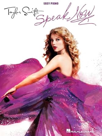taylor swift speak now easy piano songbook 14 songs including mine back to december and enchanted hal leonard