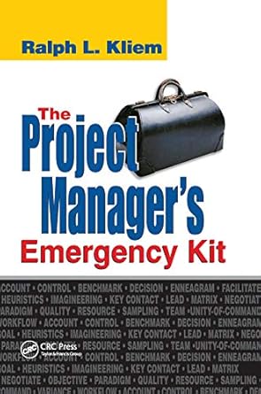 the project managers emergency kit 1st edition pmp kliem 0367454785, 978-0367454784