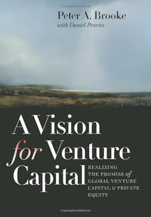 a vision for a venture capital realizing the promise of global venture capital and private equity 1st edition