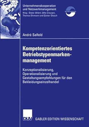 kompetenzorientiertes betriebstypenmarkenmanagement konzeptionalisierung operationalisierung und