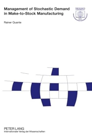 management of stochastic demand in make to stock manufacturing 1st edition rainer quante 3631594097,