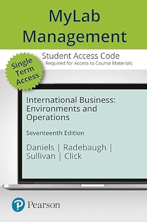 international business mylab management with pearson etext access code 1st edition john daniels ,lee