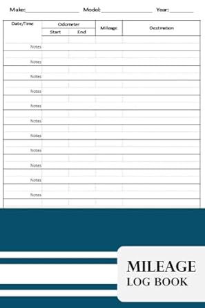 mileage log book auto mileage journal 1st edition paper chili 1923181238, 978-1923181236