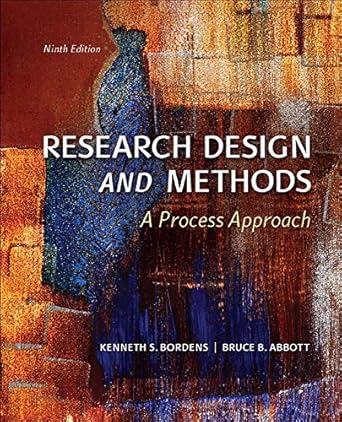 research design and methods a process approach 1st edition kenneth bordens ,bruce barrington abbott