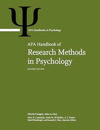 apa handbook of research methods in psychology volume 1 foundations planning measures and psychometrics