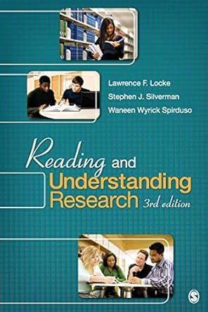 reading and understanding research 1st edition lawrence f locke ,stephen silverman ,waneen w spirduso