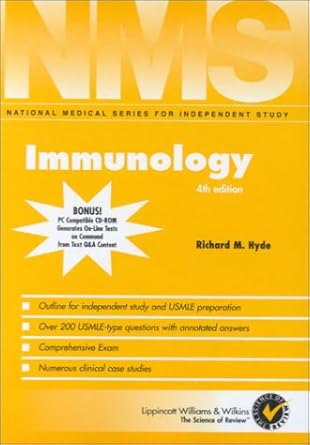 immunology 1st edition richard m hyde 0683306626, 978-0683306620