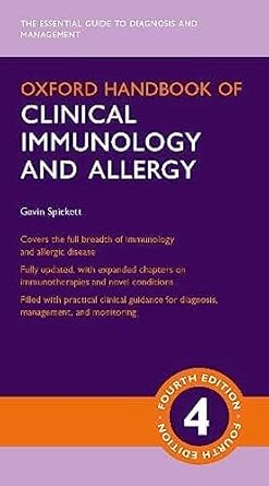 oxford handbook of clinical immunology and allergy 1st edition gavin spickett 0198789521, 978-0198789529