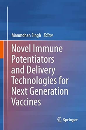 novel immune potentiators and delivery technologies for next generation vaccines 1st edition manmohan singh