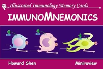 illustrated immunology memory cards immunomnemonics 1st edition howard shen 159541102x, 978-1595411020