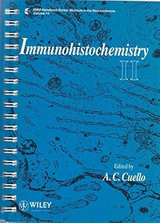 immunohistochemistry ii 1st edition a c cuello 0471934607, 978-0471934608