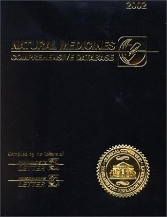 natural medicines comprehensive database 1st edition therapeutic research faculty staff 0967613663,