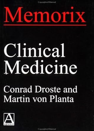 memorix clinical medicine 1st edition conrad droste ,martin von planta 041256050x, 978-0412560507